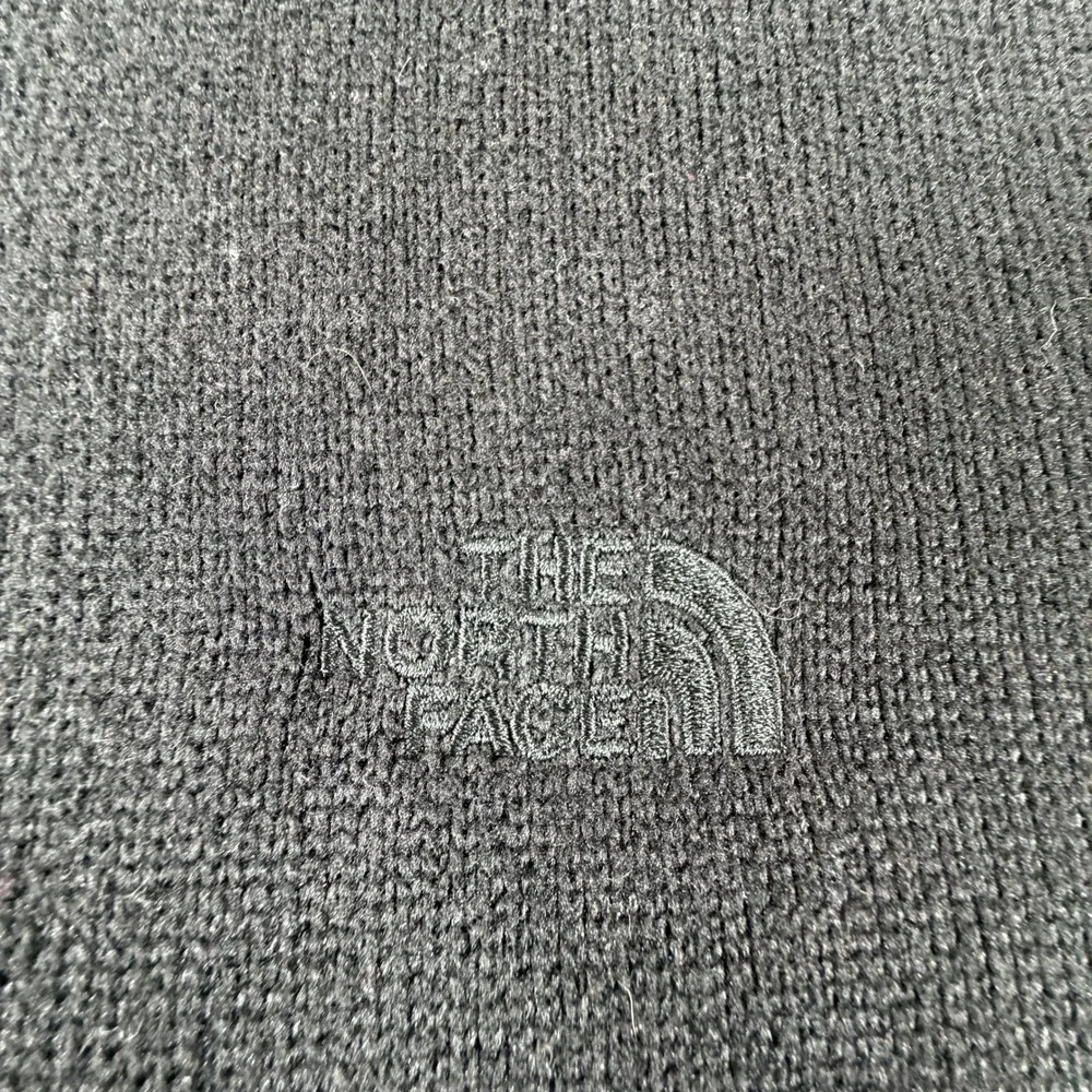 The North Face Mens Black Quarter Zip Fleece Pullover XL Mock Neck Logo
